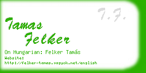 tamas felker business card