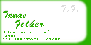 tamas felker business card